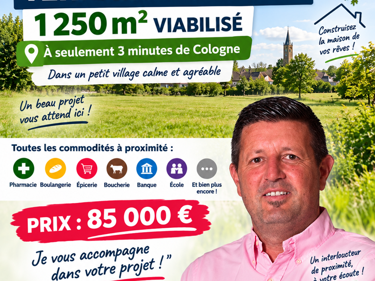 Vente Terrain 1 250 m&sup2; — photo 1