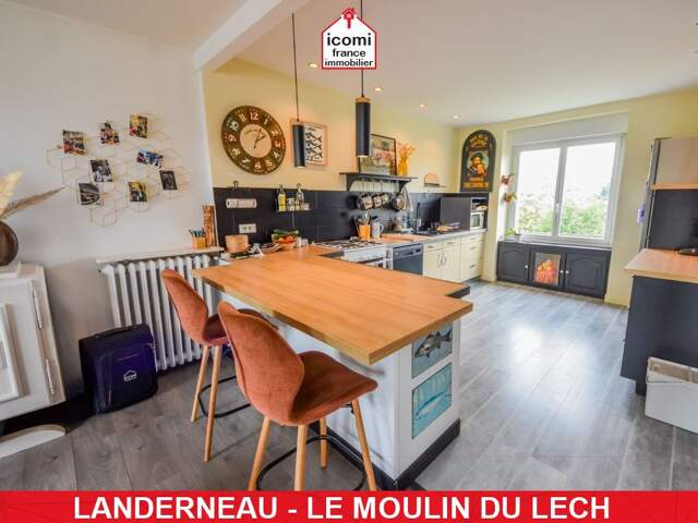FINISTERE - Landerneau (29800) - A VENDRE - MAISON INDIVIDUELLE T7 152M² - 6 CHAMBRES - GARAGE - IDEALE POUR UNE FAMILLE SUR TERRAIN CLOS DE 560M² — photo du bien