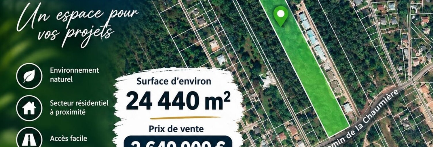 Terrain  24440 m² à vendre à Matoury (97351)