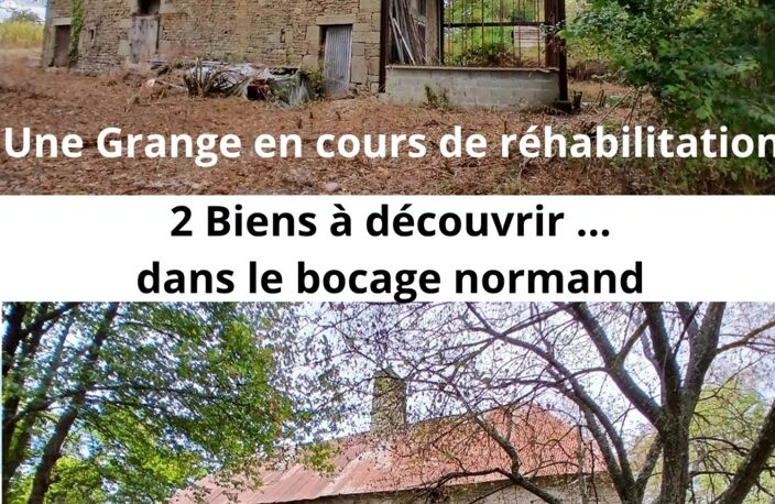 Bâtisse du XVIᵉ siècle à réhabiliter & Grange en cours de travaux – Ensemble foncier de 11 133 m² – Saint-Vigor-des-Monts (50420) — photo 3