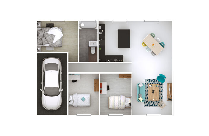 Vente maison 4 pièces 89 m² Saint-André-le-Gaz (38490) — photo 4