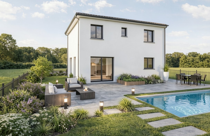 Vente maison 5 pièces 90 m² Saint-Maurice-de-Gourdans (01800) — photo 2