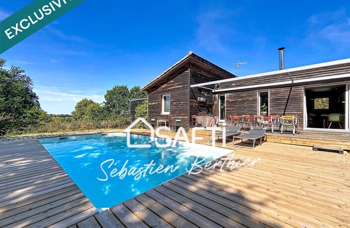 Maison bois  3 chambres + bureau  Piscine  Grand garage  Lavaur — photo 2