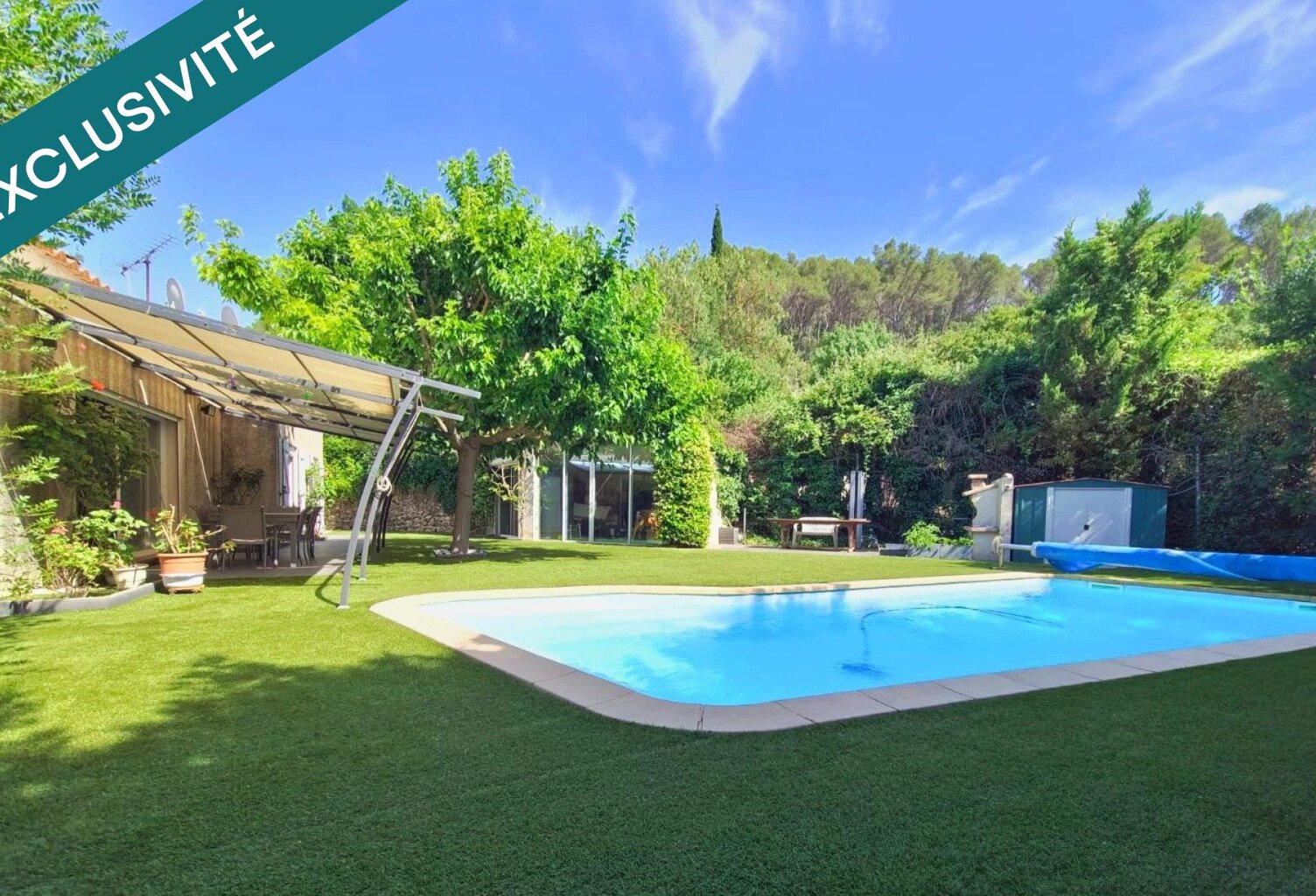 AURIOL  Maison T5 de plain-pied  102 m²  Terrain 1 200 m²  Piscine — photo 1