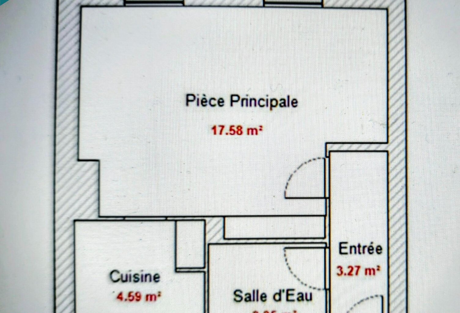 Grand T1 bis de 29 M2 avec Balcon - avec TRAVAUX — photo 1