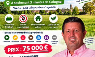 Terrain  1250 m² à vendre à Cologne (32430)