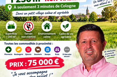 Terrain  75000 €
