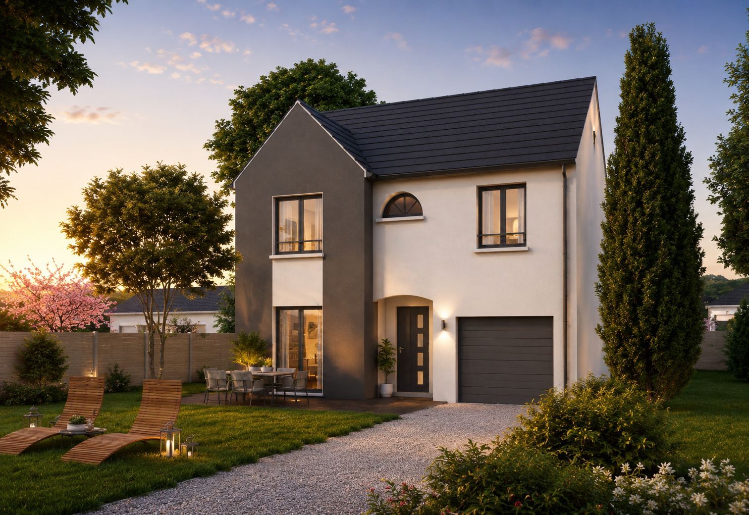 Projet de construction d'une maison 95 m² avec terrain à LE PLESSIS-BELLEVILLE (60)