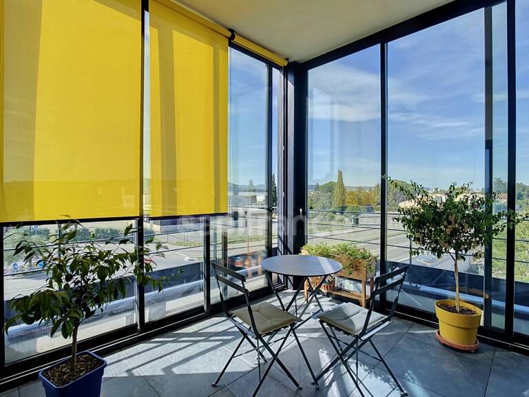 Drme provençale, à MONTELIMAR (26200), à vendre APPARTEMENT CONTEMPORAIN, RÉSIDENCE RÉCENTE ET SÉCURISÉE  avec belle terrasse, garage et place de parking privative aérienne — photo 1
