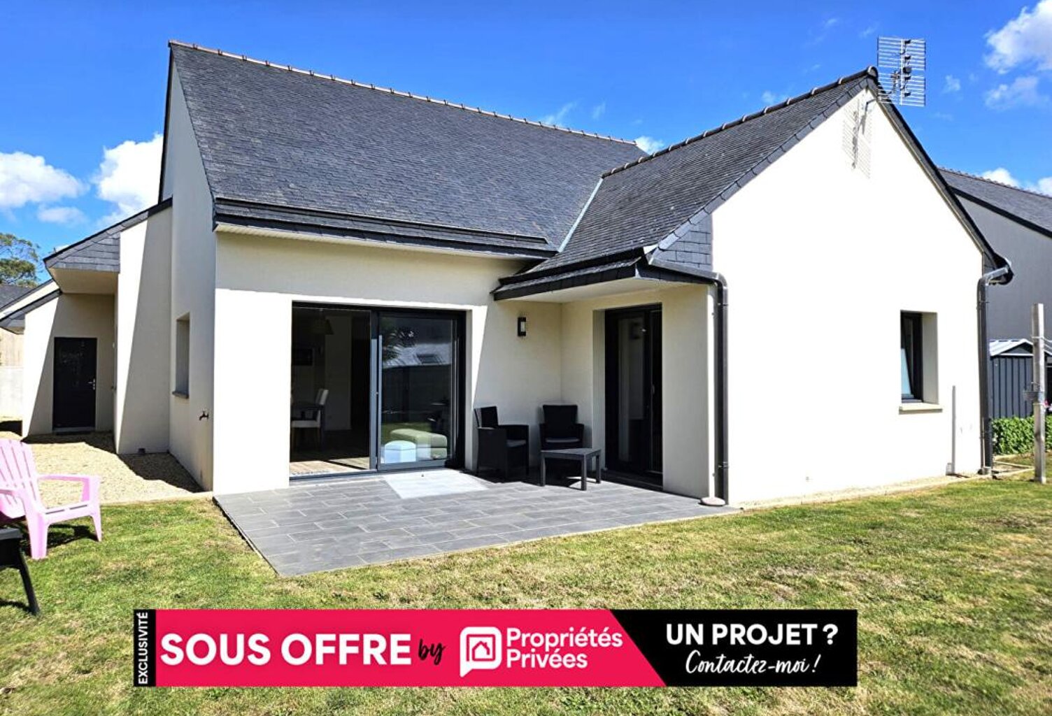 Vente maison récente de plain-pied, 3 chambres, à 10mn de Lannion, Ploulec'h (22300) — photo 1