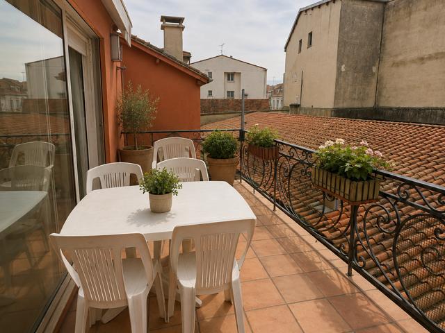 Bel appartement 110 m2,  3chs, avec terrasse et ascenseur — photo du bien