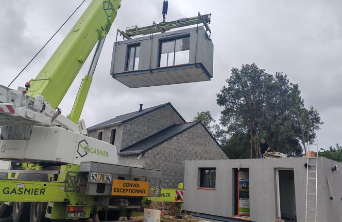PROJET A BATIR MAISON MODULAIRE À OSSATURE BOIS – PLUMELEC — photo 3