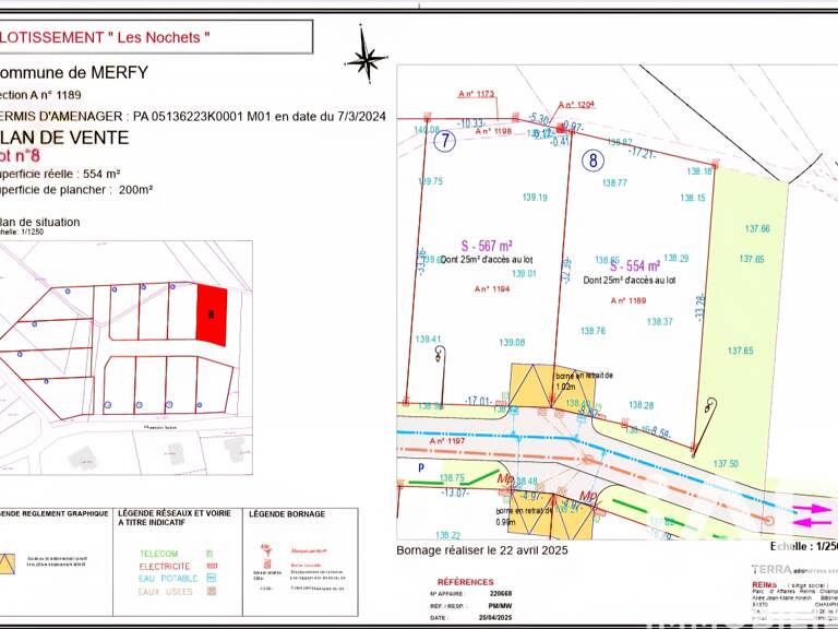 Vente Terrain à bâtir 554 m&sup2; — photo 1