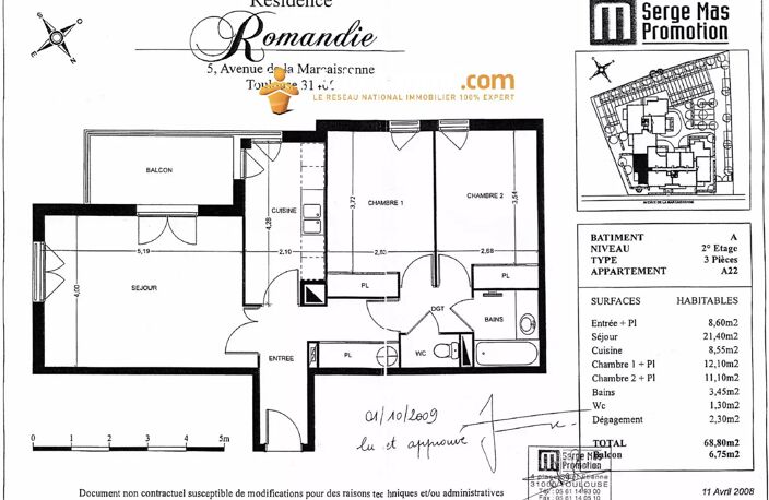 Appartement T3 Quartier Marcaissonne — photo 4