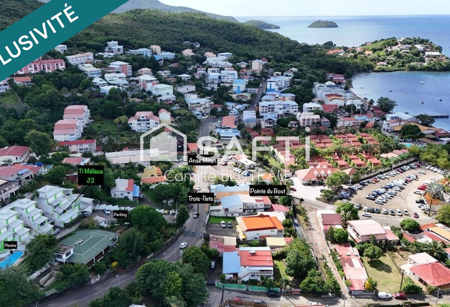 T2 avec vue mer aux Trois-Îlets — photo 1