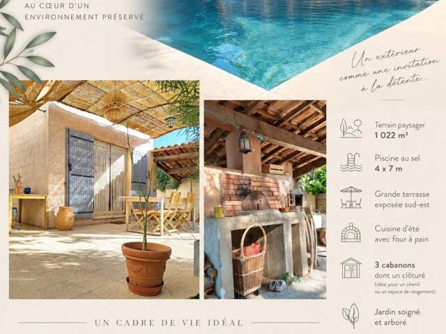 maison plain pied avec piscine proche forcalquier — photo du bien