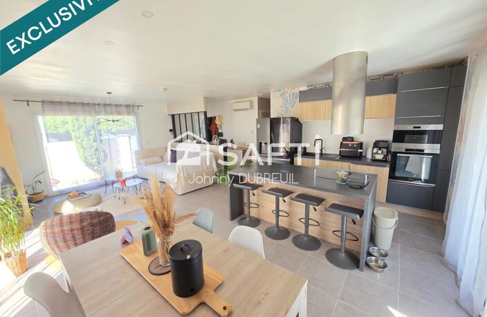 PIGNANS - MAISON DE PLAIN-PIED T4 DE 94M2, PIÈCE DE VIE DE 42M2, PISCINE, GARAGE, TERRASSE CARRELÉE, MAGNIFIQUE TERRAIN PLAT DE 443M2 — photo 2