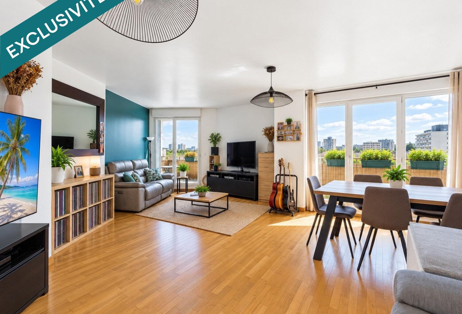 Maisons-Alfort  Dernier étage, 3 pièces avec trois terrasses et vue dégagée — photo 1