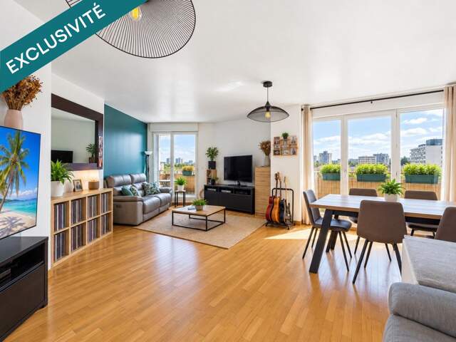 Maisons-Alfort  Dernier étage, 3 pièces avec trois terrasses et vue dégagée — photo du bien