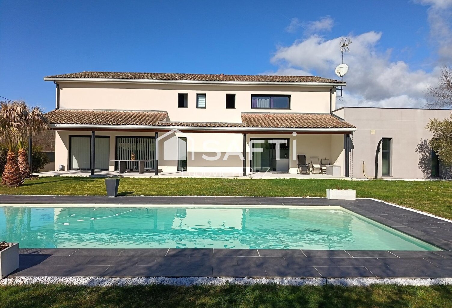 MAISON CONTEMPORAINE 290 M² - PISCINE - TERRAIN ARBORÉE 2 270 M² - MONTBERON (31140) — photo 1