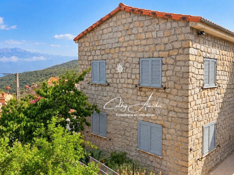 Osani (Corse) : A vendre, maison en pierre, avec deux appartements T3 indépendants, à 3Km de la plage — photo 1