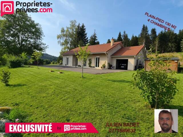 Maison Vollore Montagne 7 pièces palin-pied +/- 125 m2 avec garage et jardin — photo du bien