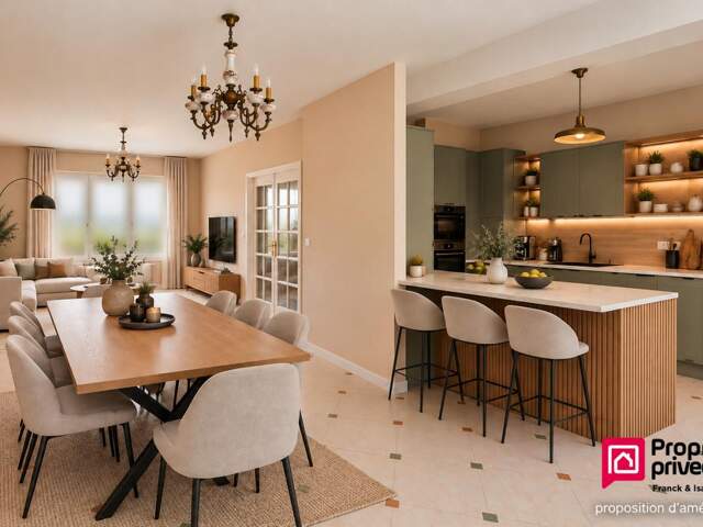 Traditionnelle au calme - 3 chambres - garage - jardin vue dégagée - 98 m² — photo du bien