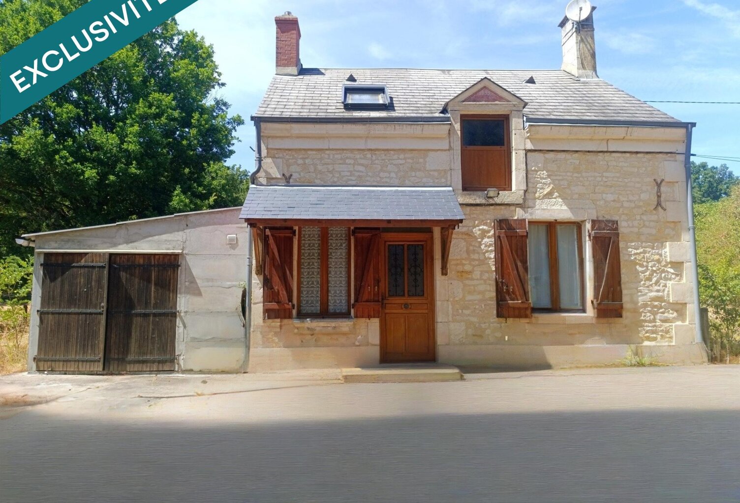Maison pleine de charme à rénover  71 m²  Terrain de 1 770 m²  Condé (36100) — photo 1