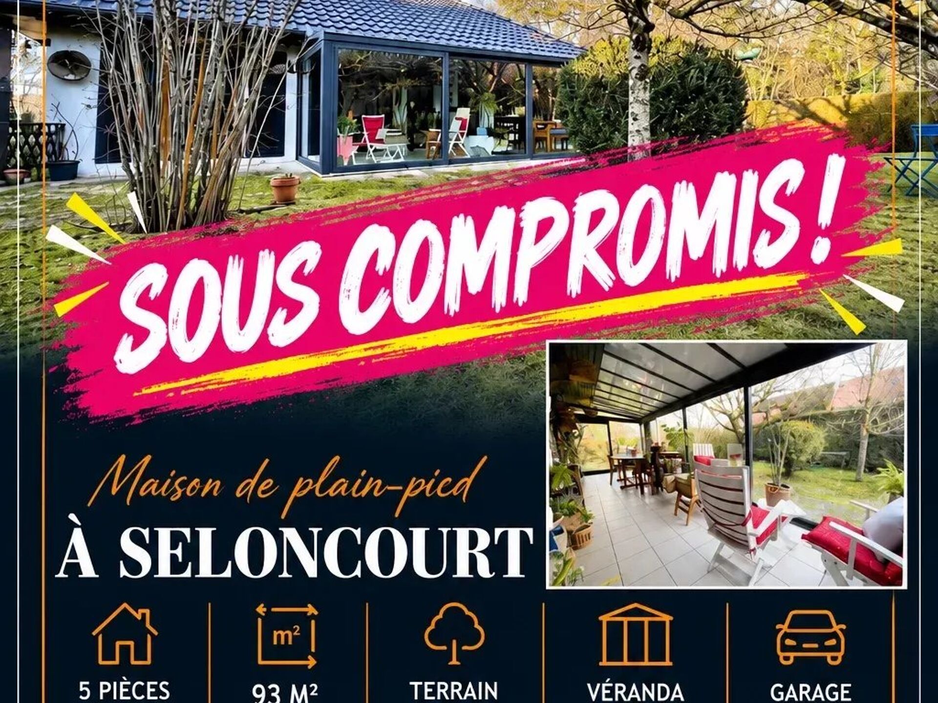 Maison 5 pièces 93 m² · à Seloncourt · 93 m² · 199 000 €