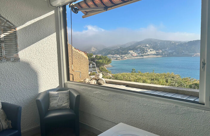 A vendre studio/T2 avec vue mer dans une résidence EN FRONT DE MER à Carry-Le-Rouet — photo 3