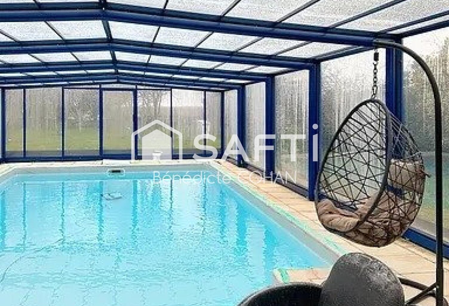 Maison vie de plein pied avec piscine — photo 1