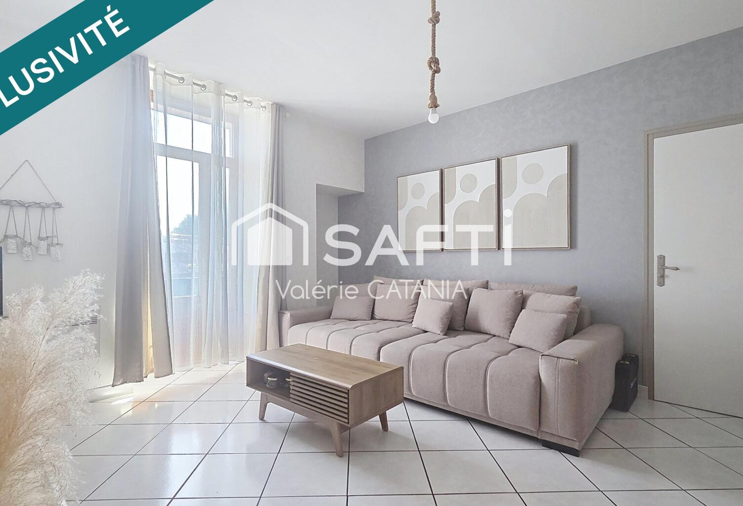 MOIRANS CENTRE-VILLE  T3 de 73m² - VENDU LOUÉ  BALCON ET CAVE — photo 1