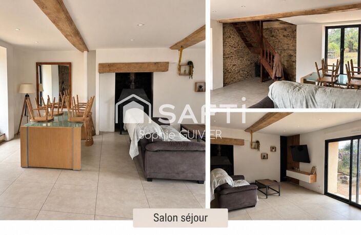 Fermette en partie rénovée, terrain et dépendances pleine campagne — photo 3