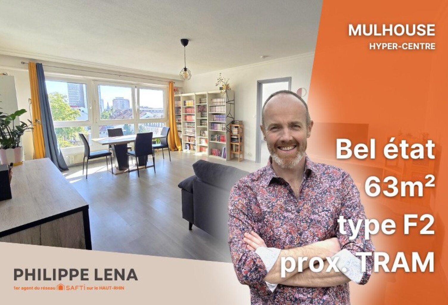 F2 lumineux 63 m², en plein centre-ville ! — photo 1