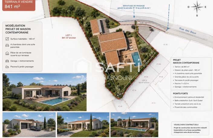 TERRAIN CONSTRUCTIBLE 691 M² LIBRE CONSTRUCTEUR  UN CADRE EXCEPTIONNEL POUR VOTRE PROJET — photo 2