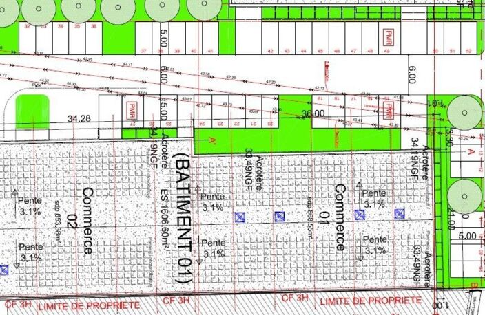 Local commercial neuf 1633m² en VEFA - FORTE VISIBILITÉ — photo 3