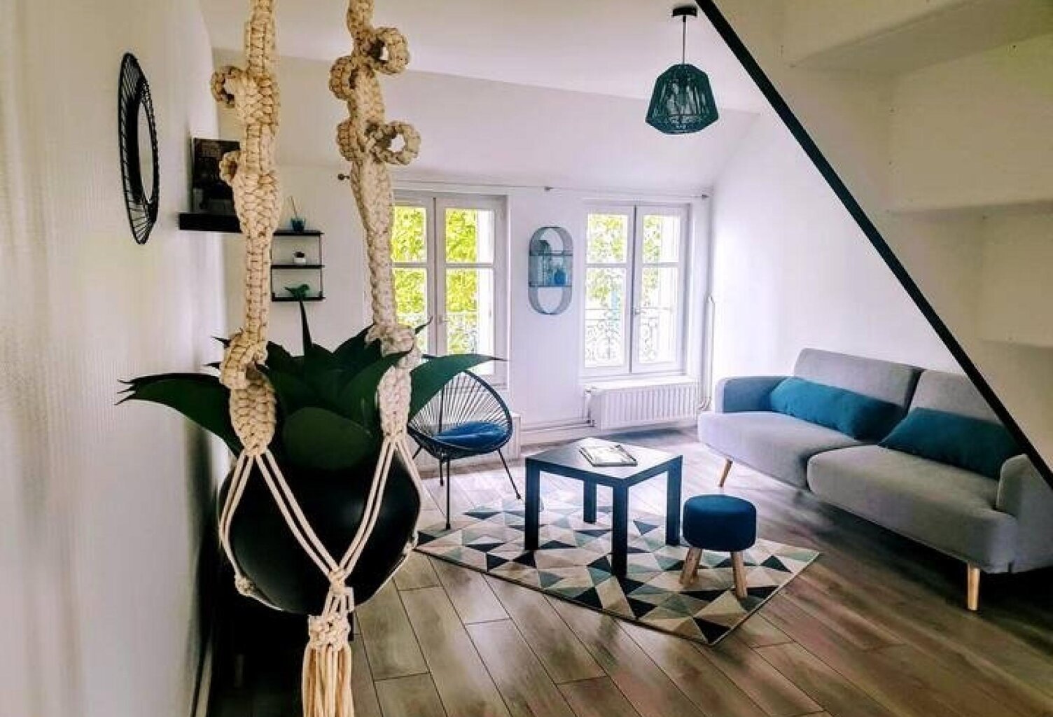 Appartement F3 duplex avec terrasse proche Centre Commercial 4 chemins et  Grand Marché Couvert — photo 1