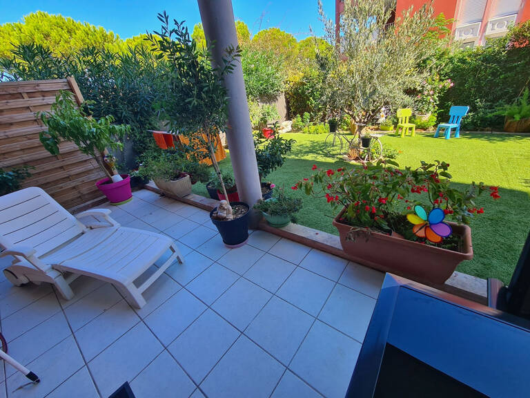 Viager : achat appartement 2 pièces 50 m2 avec jardin — photo 1