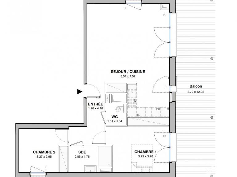 Vente Appartement 3 pièces — photo 1