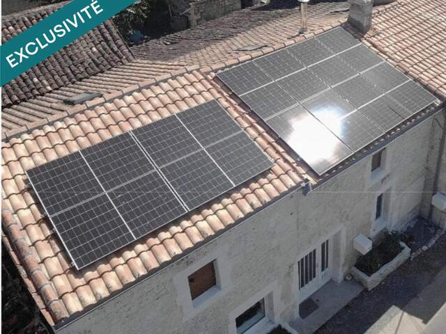 Maison en pierre, grandes chambres, potentiel d'évolution et Panneaux photovoltaïques — photo du bien