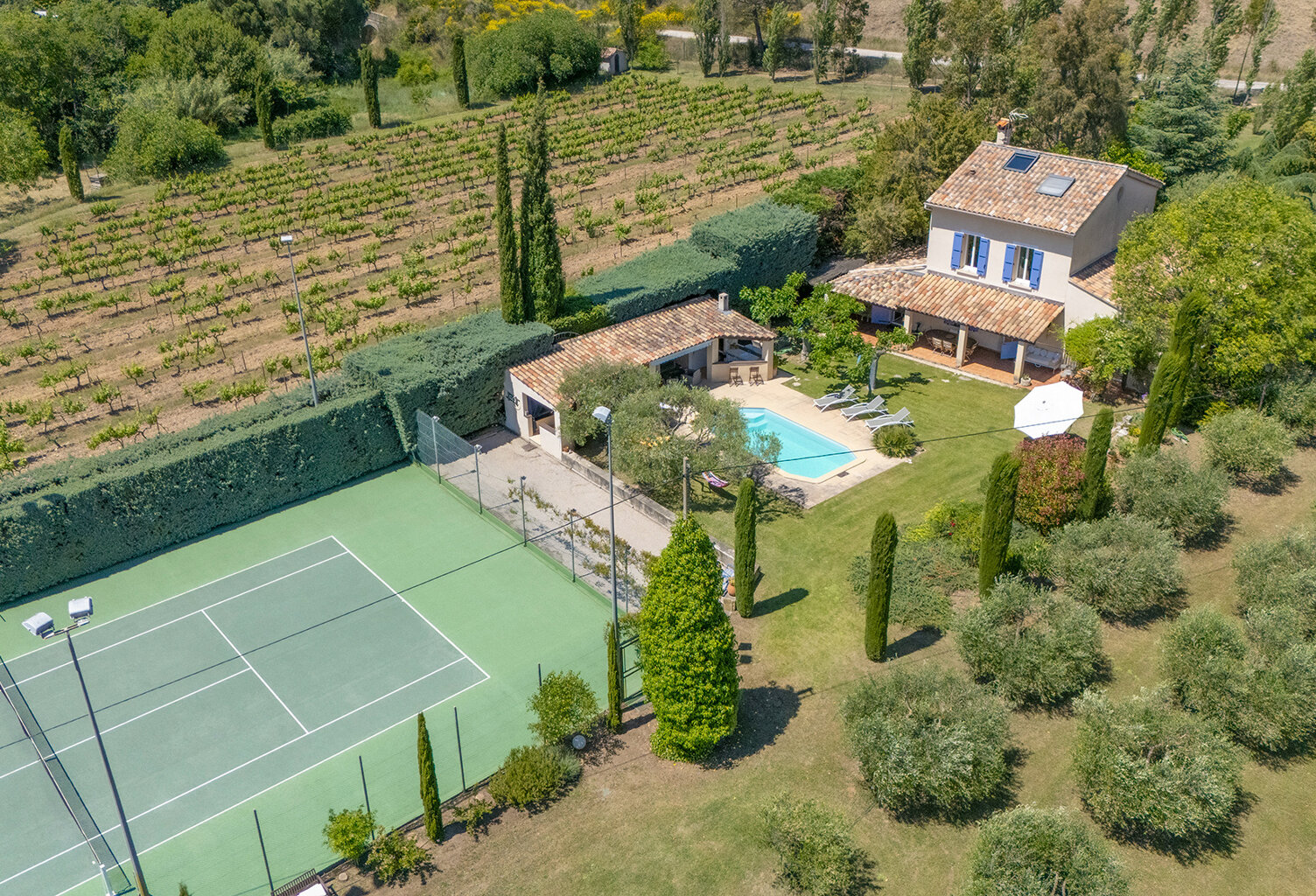 Propriété T7 de 191m2 hab sur terrain 17 573m2 avec piscine et terrain de tennis — photo 1