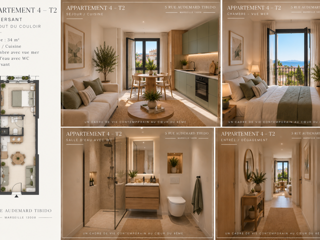 À QUELQUES PAS DE LA MER   APPARTEMENT 32 M2   PORT DE LA MA — photo du bien