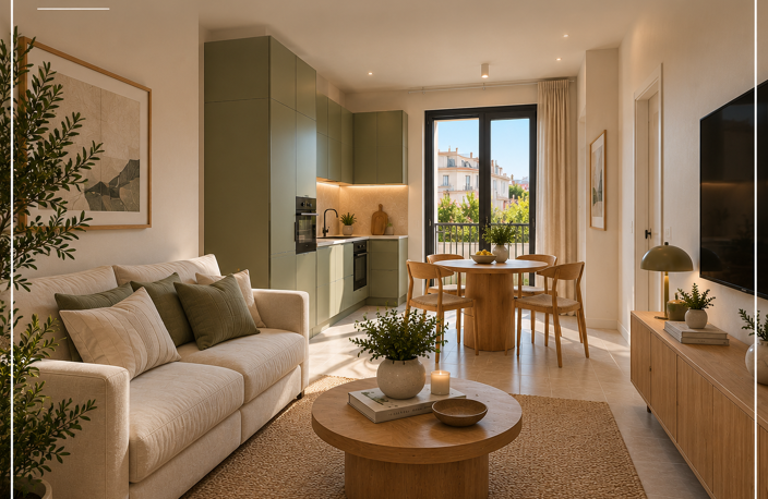 À QUELQUES PAS DE LA MER   APPARTEMENT 32 M2   PORT DE LA MA — photo 2