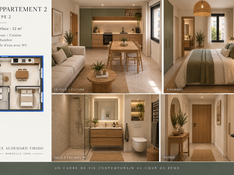 À QUELQUES PAS DE LA MER   APPARTEMENT 30 M2   PORT DE LA MA — photo 1