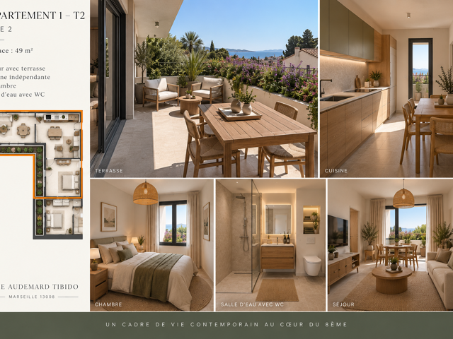 VUE MER & GRANDE TERRASSE   UN PIED-À-TERRE AUX PORTES DE LA — photo du bien
