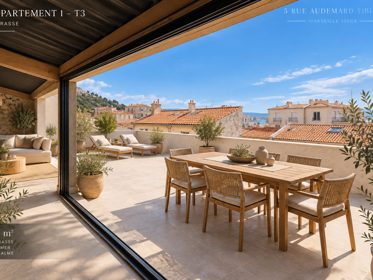 T3 AVEC TERRASSE & VUE MER   UN ART DE VIVRE À DEUX PAS DU P — photo 1