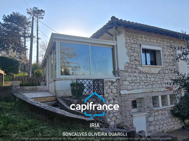 Maison en pierre semi-enterrée à vendre 5 pièces PUJOLS (47) — photo 1