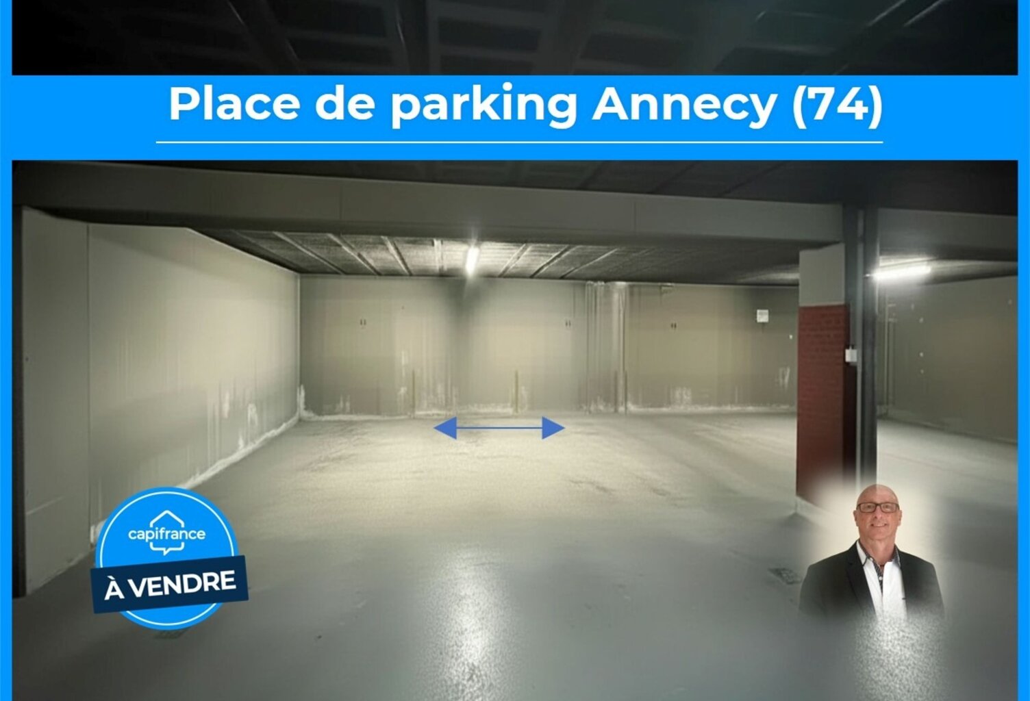 Place de parking sécurisée – Hypercentre Annecy (74) — photo 1