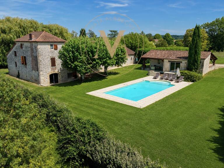 DEUX MAISONS EN UNE • 10 CHAMBRES • 2 PISCINES • JUSQU’À 10 HA SAINT GEORGES (47) — photo 1