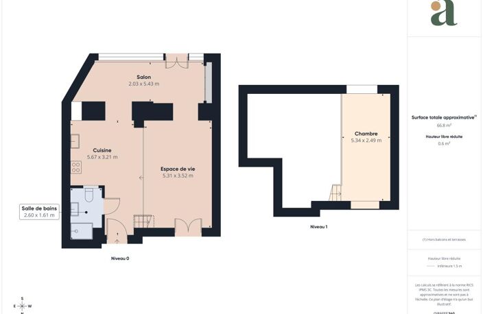 Loft de caractère de 66 m² – Plein sud sur jardin – Palais niçois — photo 3